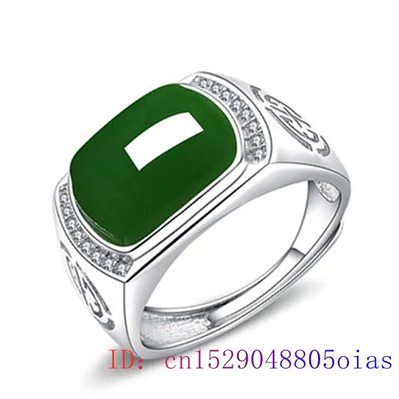 Wedding Yes - Green Jade Ring Gifts Fashion Men