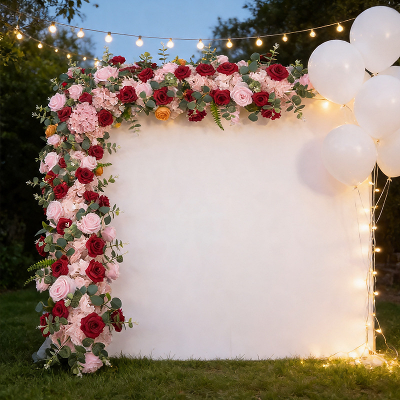 Wedding Arch Flower - Wedding Waterfall Flower Row Artificial Cascading