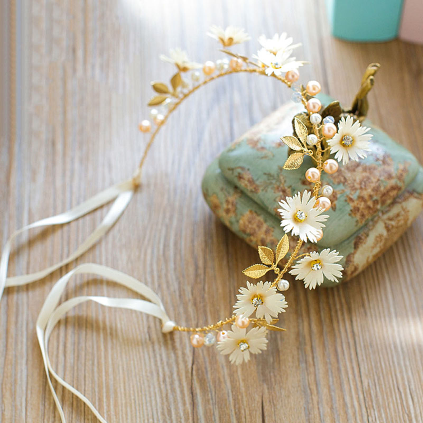 Wedding Arch Flower - Elegant Girls Bridal Headband Imitated Pearl