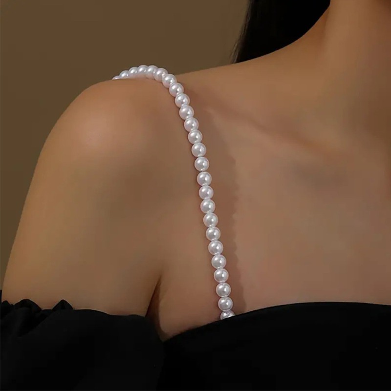 Faux Pearl Bra Shoulder Decora - Wedding Dress Supply recension och pris