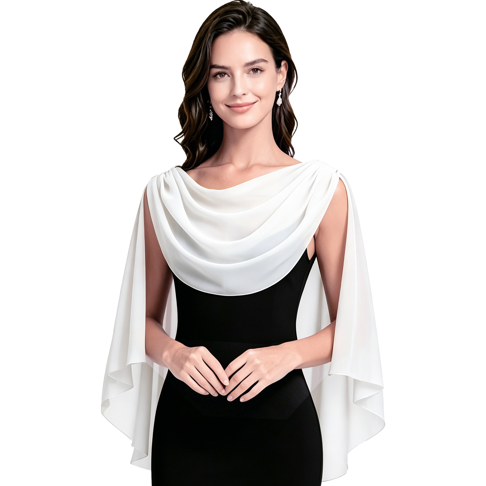 Cowl Neck Shawls Wraps for Wom - Wedding Dress Supply recension och pris