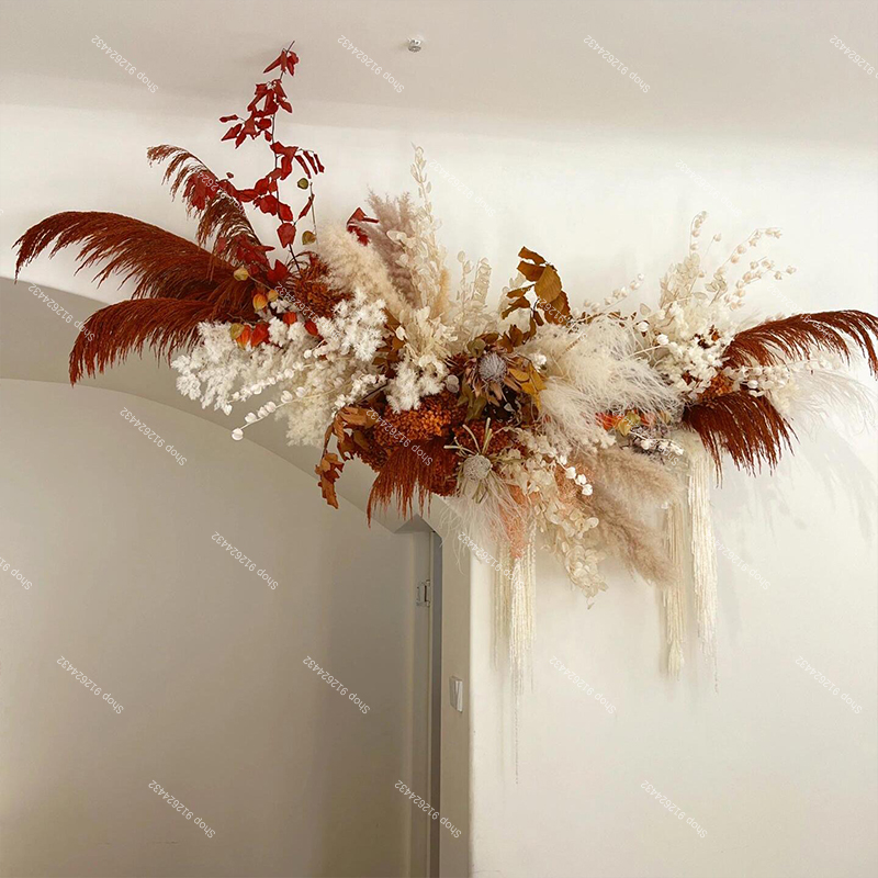 Pampas Grass Artificial Rose F - Wedding Arch Flower recension och pris
