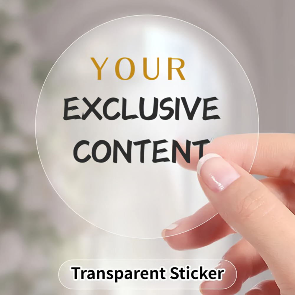 Customized Transparent Round S - Wedding Supply In Bulk recension och pris