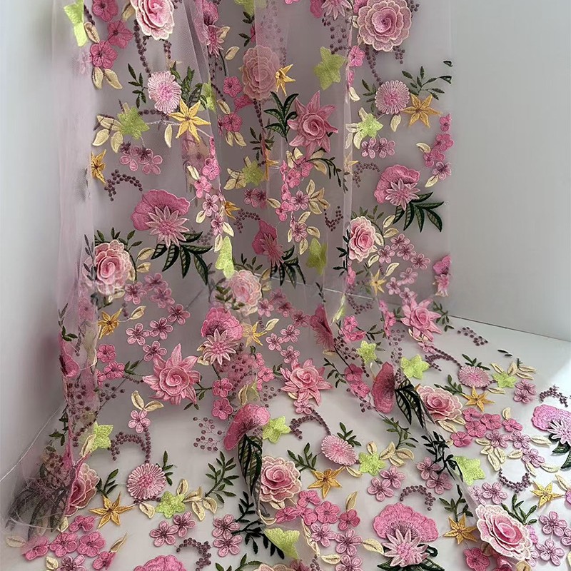 90x130cm 3D Floral Embroidered - Wedding Dress Supply recension och pris
