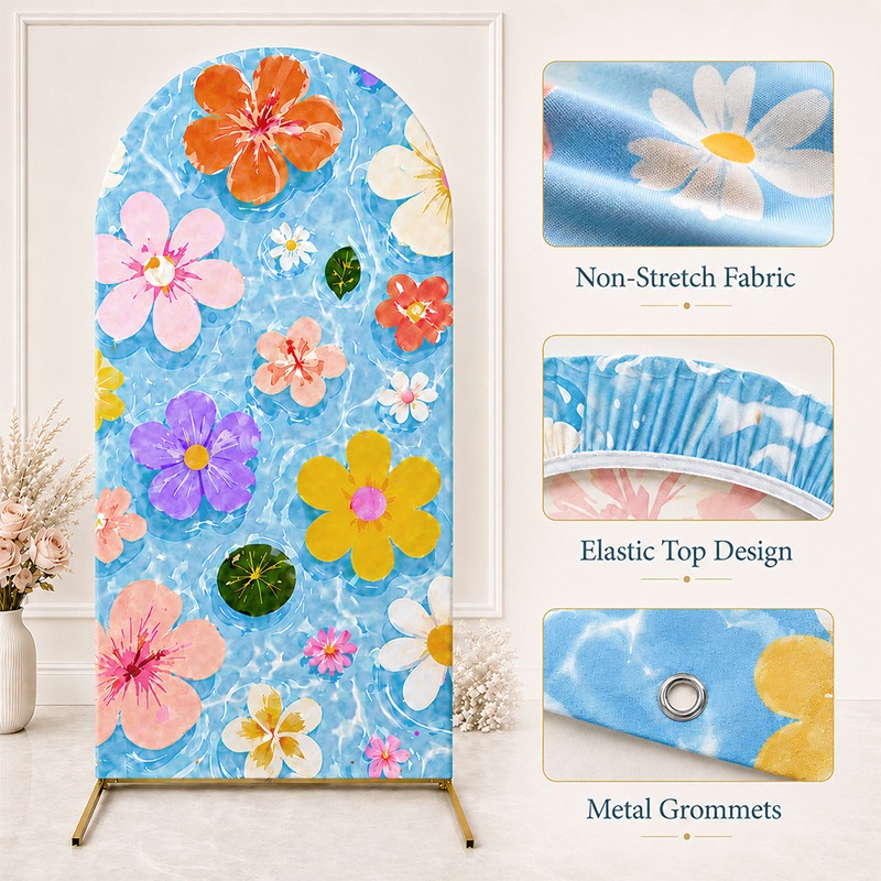 2D Flat Arch Backdrop Cover Si - Wedding Zoo recension och pris