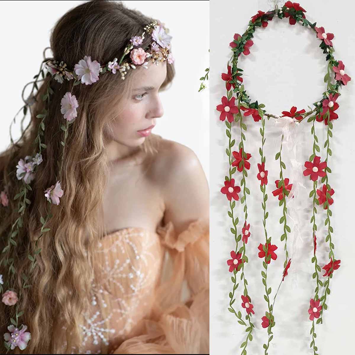 Bohemian Rattan Flower Vines C - Wedding Arch Flower recension och pris