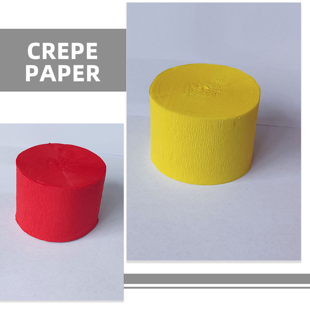 6 Rolls Crepe Paper Roll Multi - Wedding Supply In Bulk recension och pris