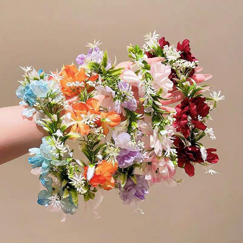 Flower Wreath Headband Girls B - Wedding Arch Flower recension och pris
