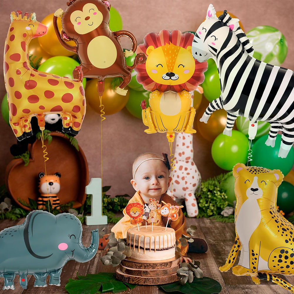 6 Pieces of Jungle Wild Animal - Wedding Zoo recension och pris