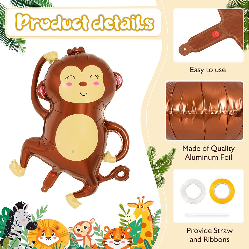 6 Pieces of Jungle Wild Animal - Wedding Zoo recension och pris