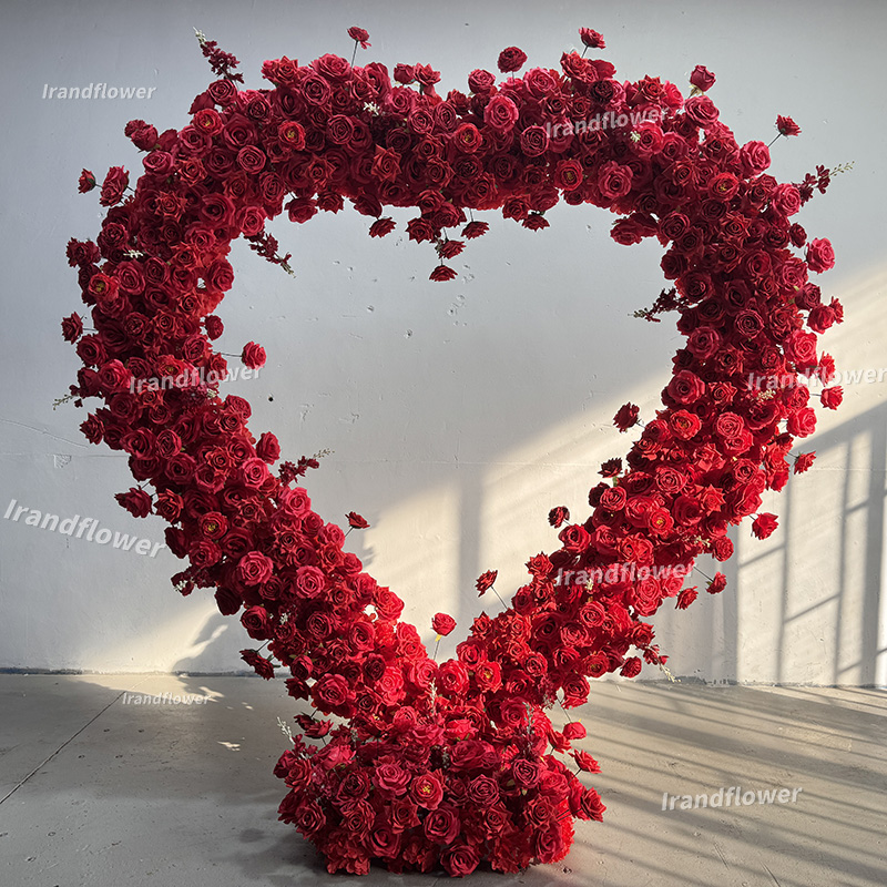 Red Heart Arch Shaped Artifici - Wedding Arch Flower recension och pris