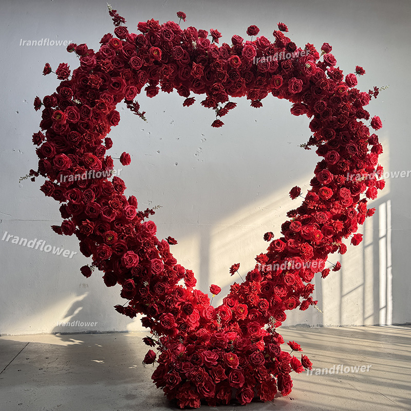 Red Heart Arch Shaped Artifici - Wedding Arch Flower recension och pris