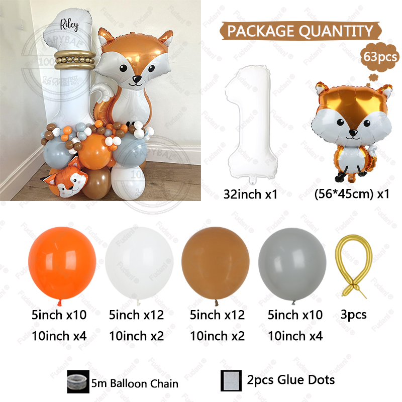 63Pcs Jungle Zoo Smart Fox Alu - Wedding Zoo recension och pris