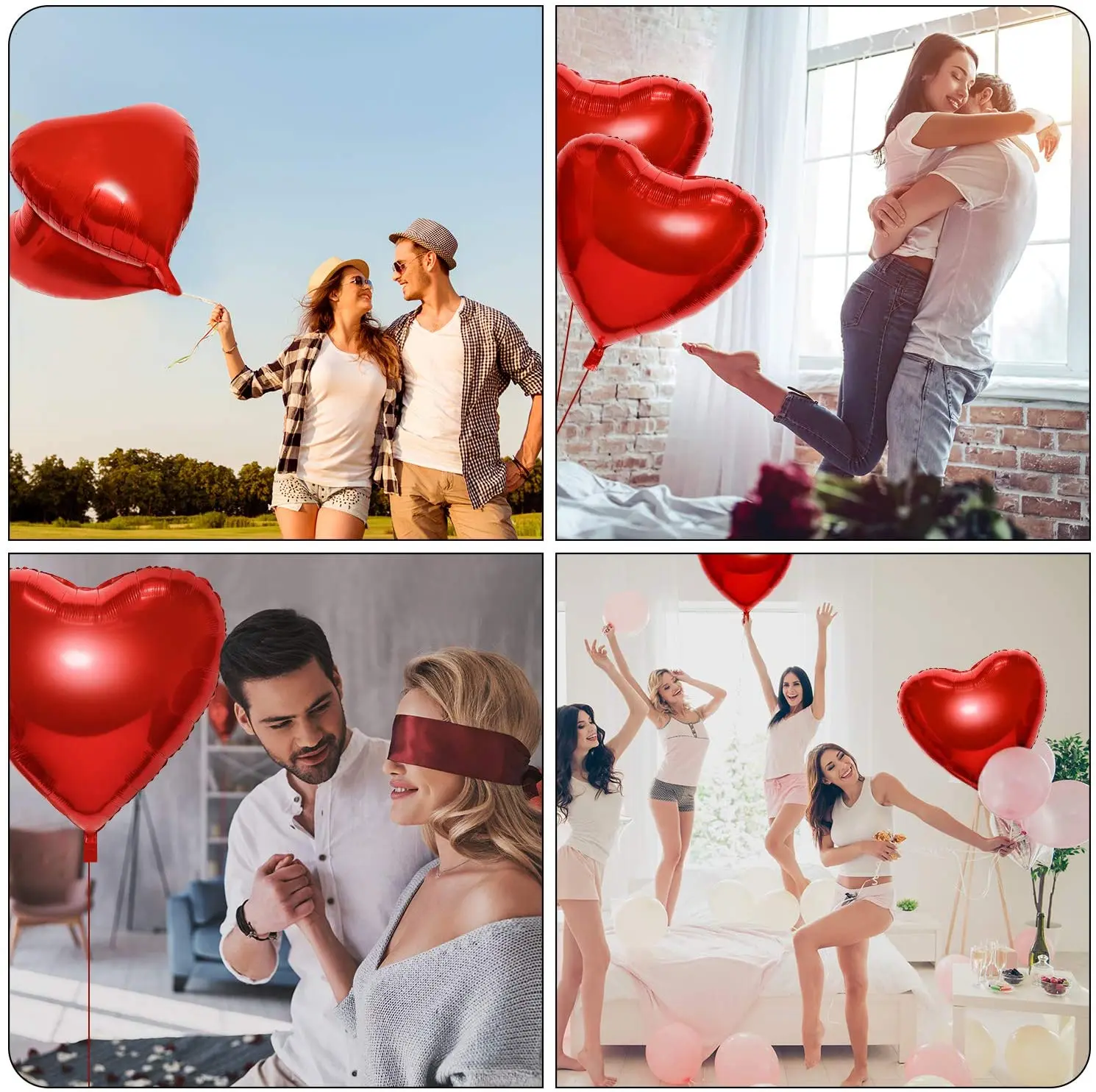 1/2pcs 36 Inches Heart Balloon - Wedding Qq recension och pris