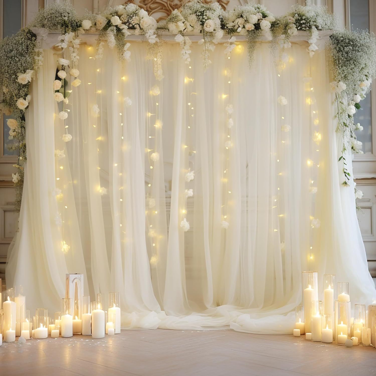 1 Pack Wedding Tulle Backdrop  - Wedding Balloon Arch recension och pris