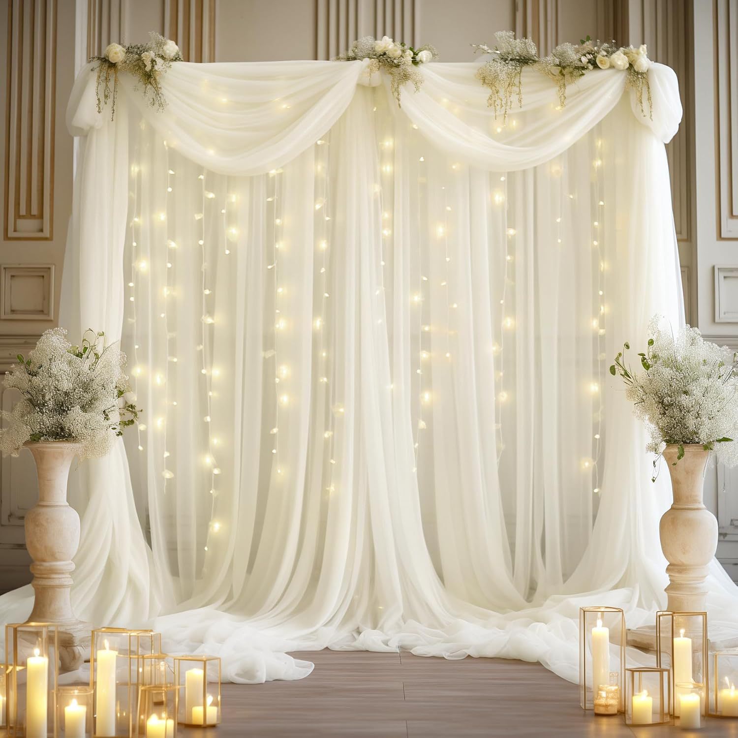 1 Pack Wedding Tulle Backdrop  - Wedding Balloon Arch recension och pris