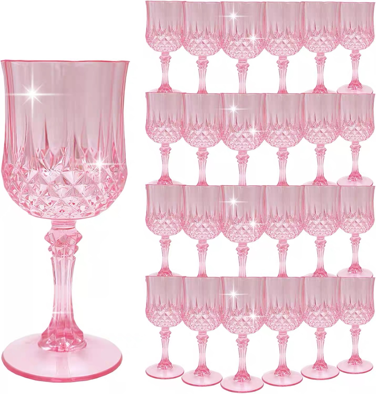 Acrylic champagne glasses, pla - Champagne Tower Set recension och pris