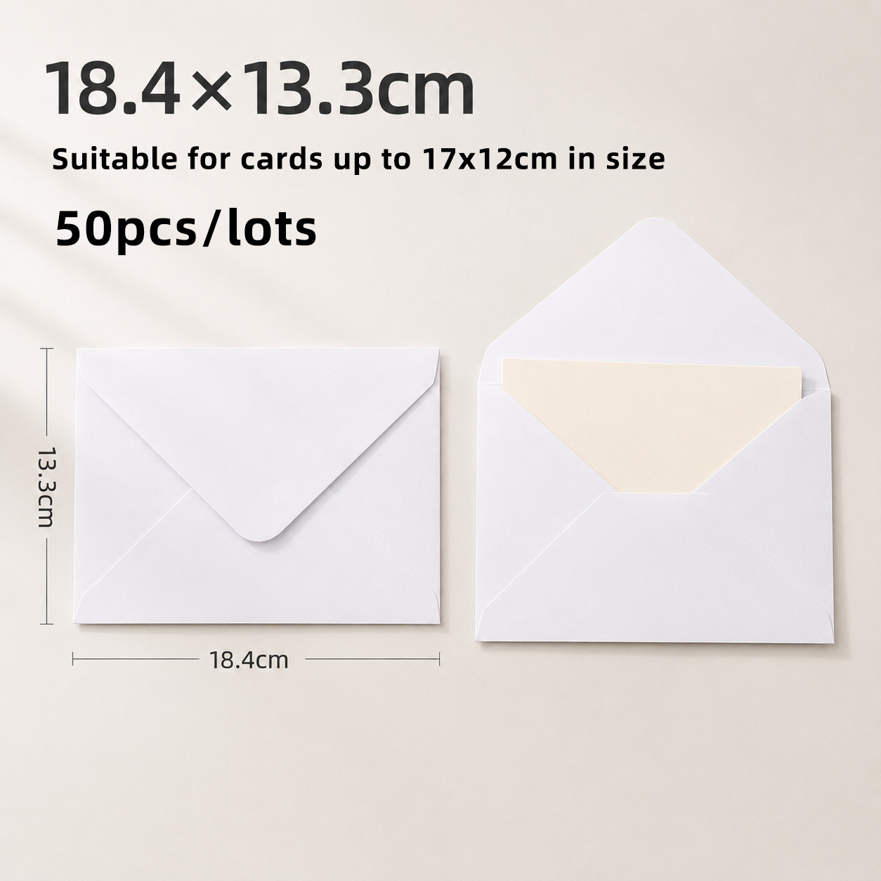 50pcs 150g Paper 18.4x13.3cm E - Wedding Supply Business recension och pris