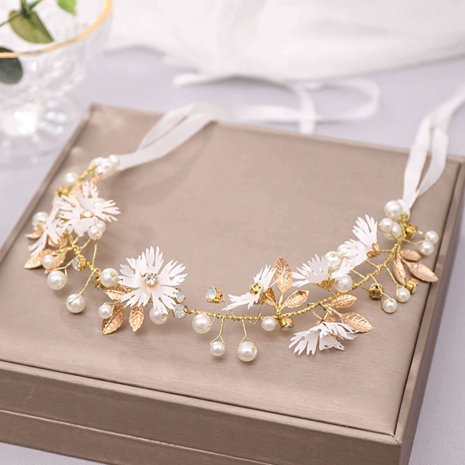 Elegant Girls Bridal Headband  - Wedding Arch Flower recension och pris